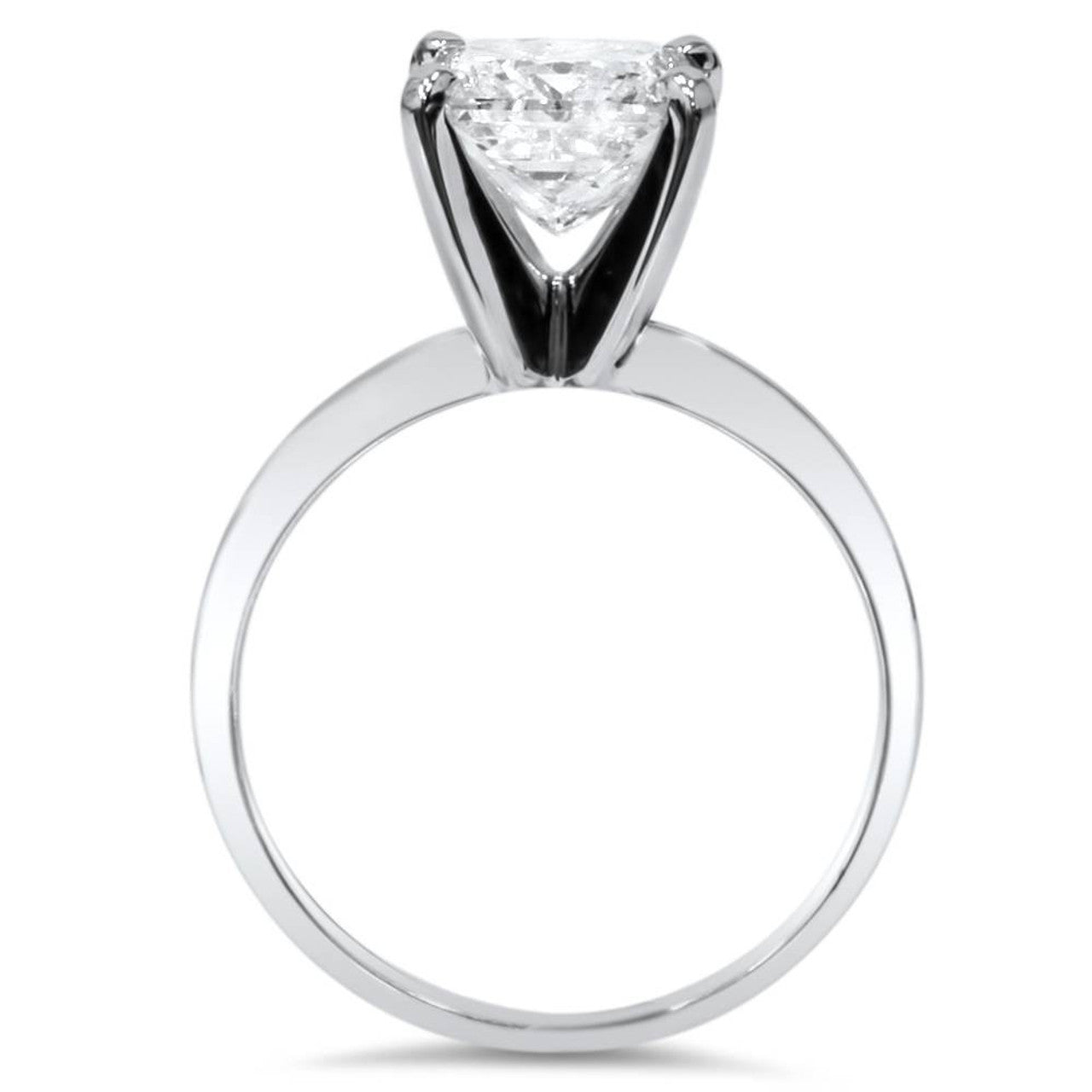 Certified 2 Carat Round Brilliant Diamond Solitaire Engagement Ring | G-H Color, VS Clarity | 14K Gold Finish