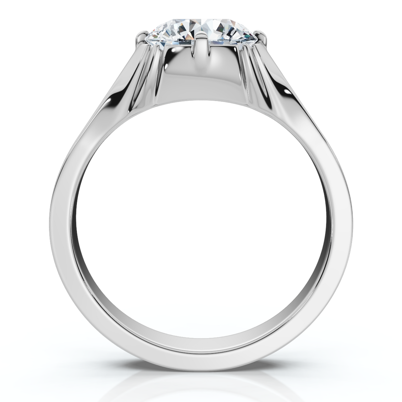 1.50 Ct Round Cut Diamond Men’s Signet Ring in 14K Gold Finish | D-E Color, VS Clarity | Certified