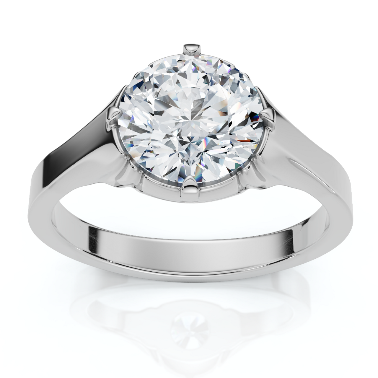 1.50 Ct Round Cut Diamond Men’s Signet Ring in 14K Gold Finish | D-E Color, VS Clarity | Certified
