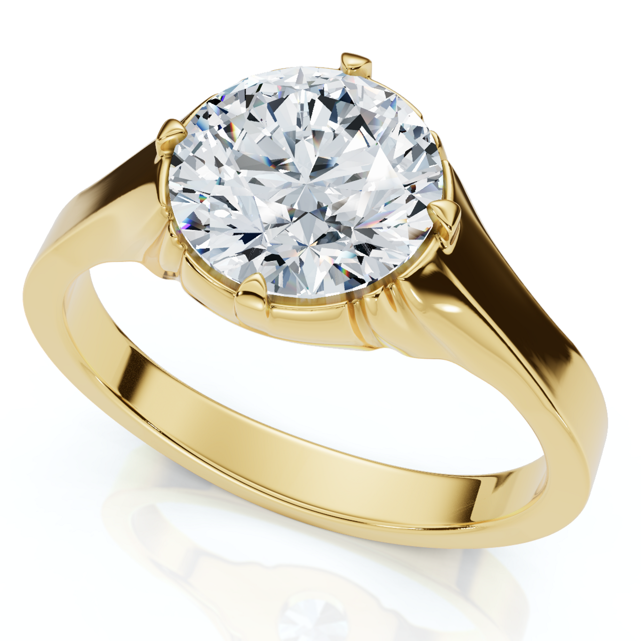 1.50 Ct Round Cut Diamond Men’s Signet Ring in 14K Gold Finish | D-E Color, VS Clarity | Certified