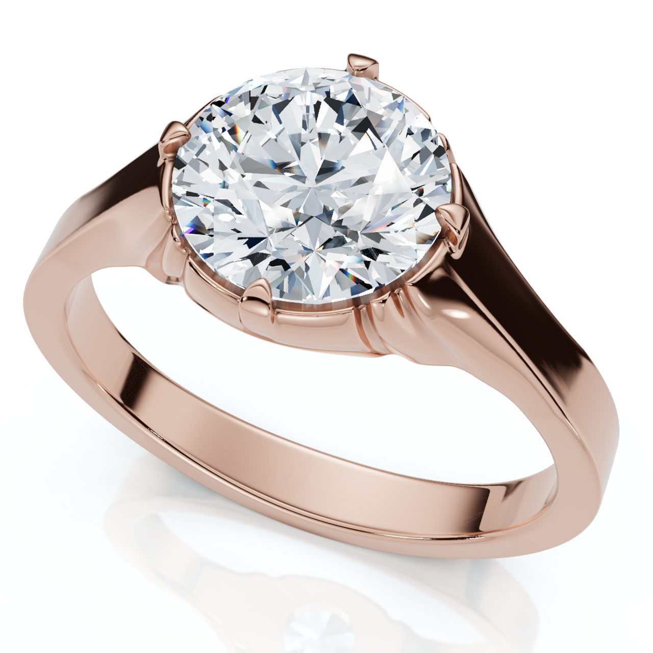 1.50 Ct Round Cut Diamond Men’s Signet Ring in 14K Gold Finish | D-E Color, VS Clarity | Certified