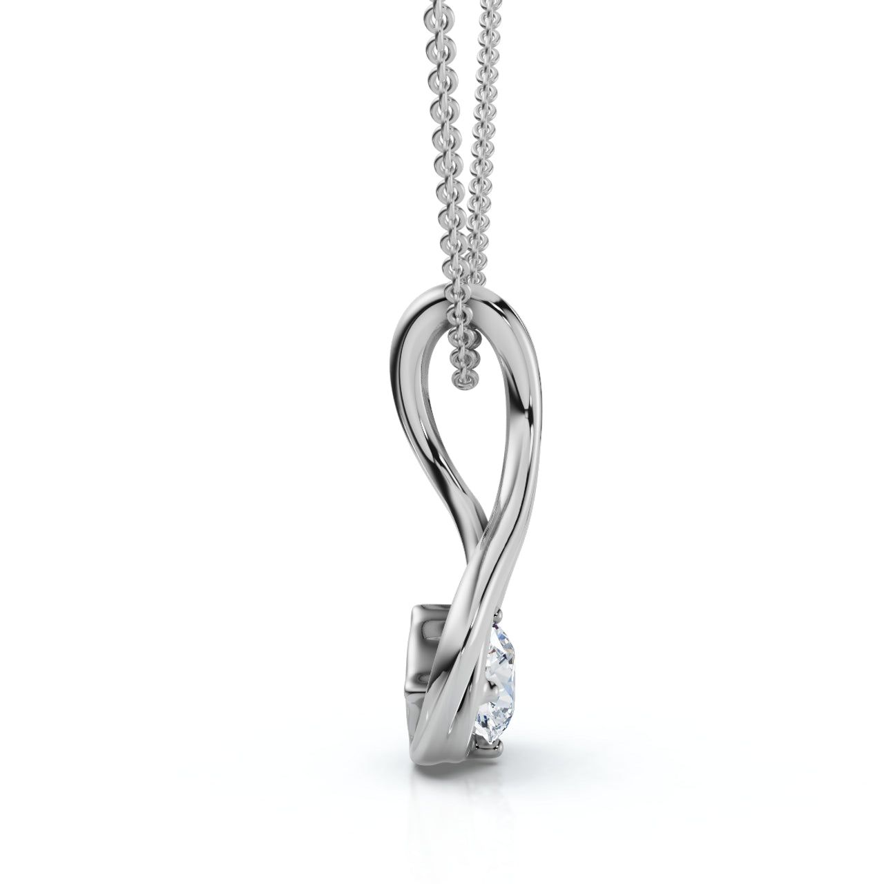 5.00 Ct Natural Diamond Lotus Pendant in 14K White Gold | Earth-Mined | E–F Color, VS Clarity | Certified by IGL&I