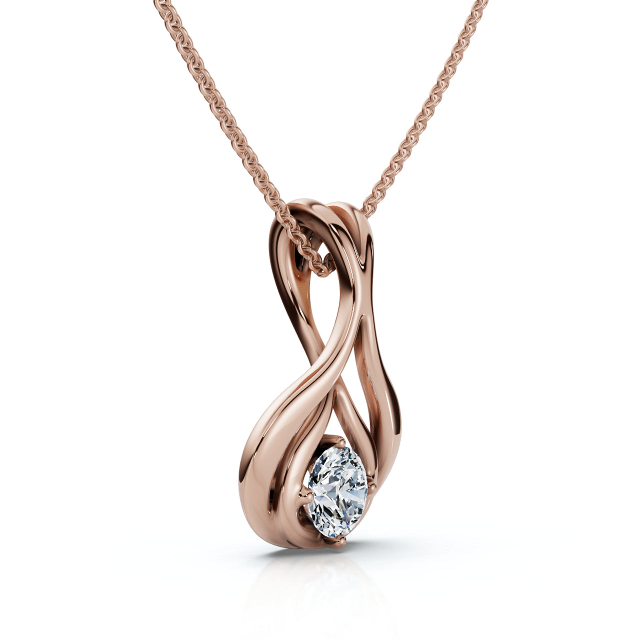 5.00 Ct Natural Diamond Lotus Pendant in 14K White Gold | Earth-Mined | E–F Color, VS Clarity | Certified by IGL&I