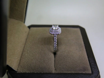 Cushion Cut Double Halo Diamond Engagement Ring | Exceptional Sparkle & Timeless Elegance