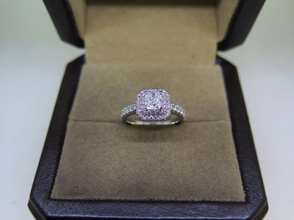 Cushion Cut Double Halo Diamond Engagement Ring | Exceptional Sparkle & Timeless Elegance