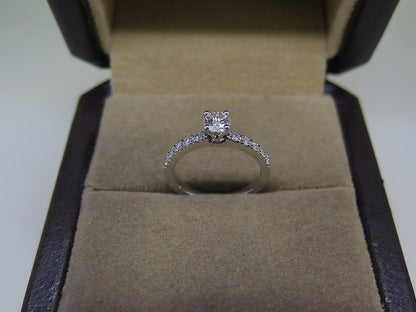 14K Round Diamond Engagement Ring | Classic Design with Exceptional Brilliance