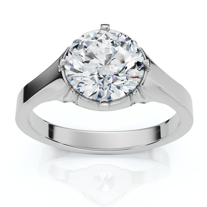 1.50 Ct Round Cut Diamond Men’s Signet Ring in 14K Gold Finish | D-E Color, VS Clarity | Certified