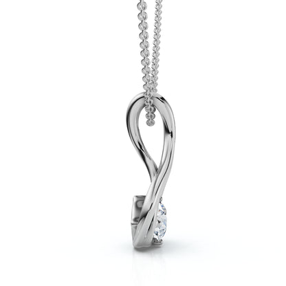5.00 Ct Natural Diamond Lotus Pendant in 14K White Gold | Earth-Mined | E–F Color, VS Clarity | Certified by IGL&I