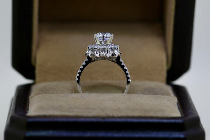 Diamond Cluster Pavé Set Engagement Ring | Brilliant Sparkle & Timeless Design