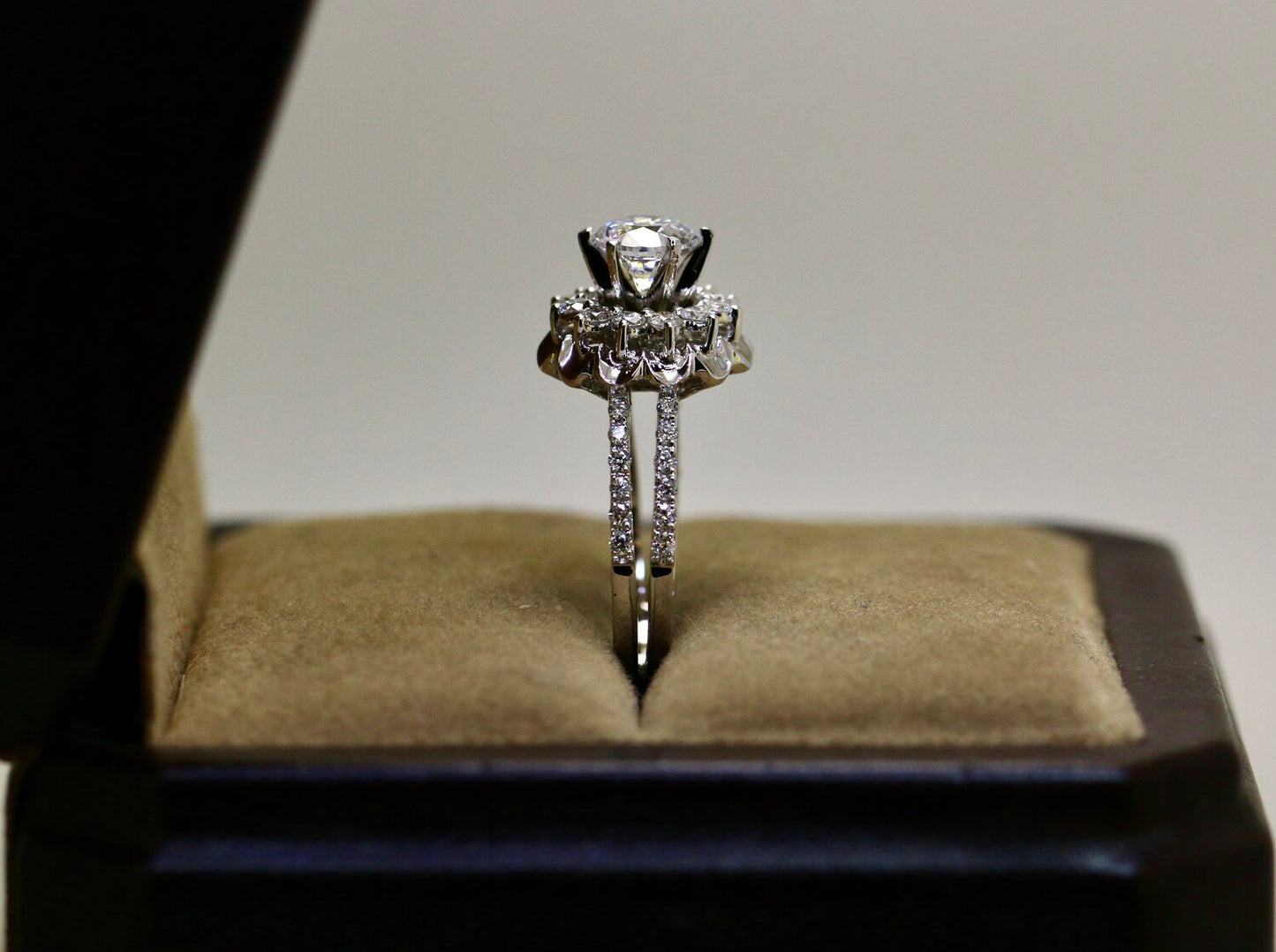 Diamond Cluster Pavé Set Engagement Ring | Brilliant Sparkle & Timeless Design